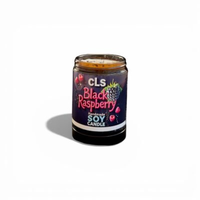 handmade cls candle – black raspberry