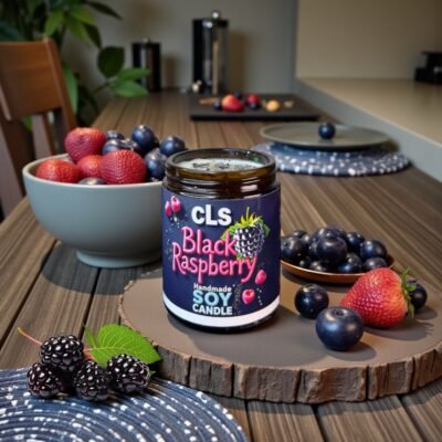 scented candle black raspberry