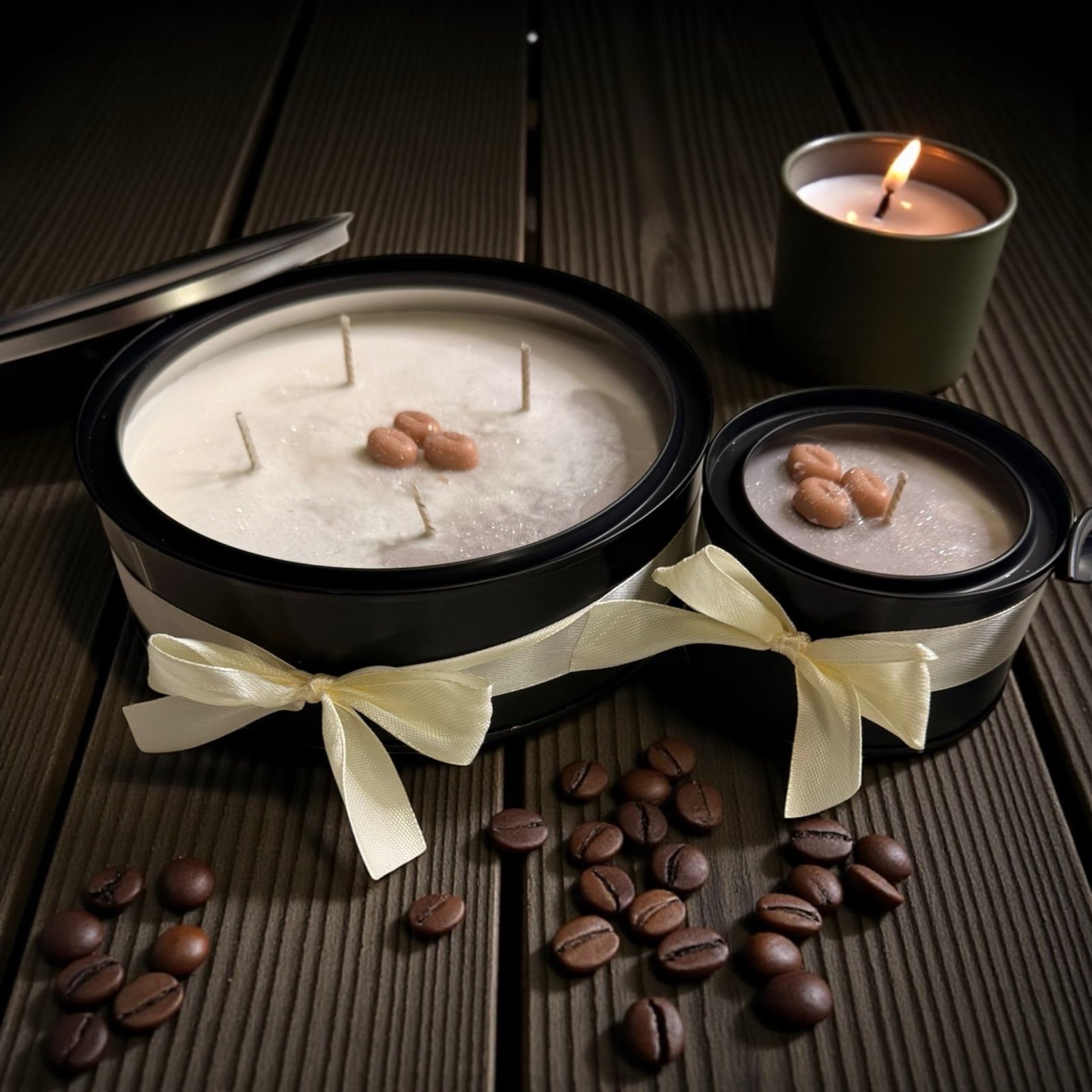 🦌 "winter spirit" festive mug candle