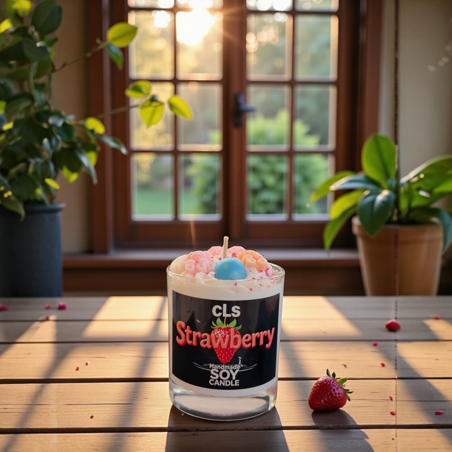 scented candle strawberry