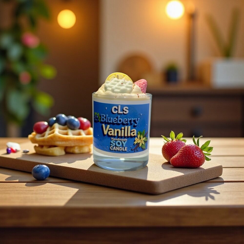 scented candle blueberry vanilla