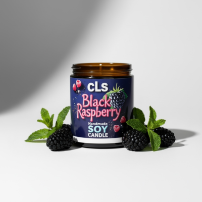 handmade cls candle – black raspberry