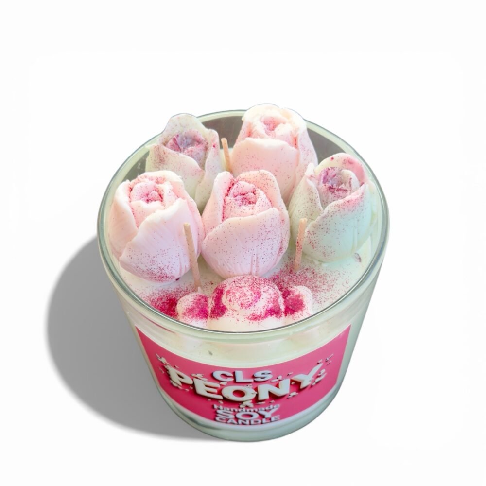 🌸 artisan premium candle "peony" – 780g