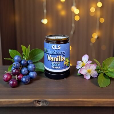 handmade cls candle 🕯️ blueberry vanilla (mini)🥰