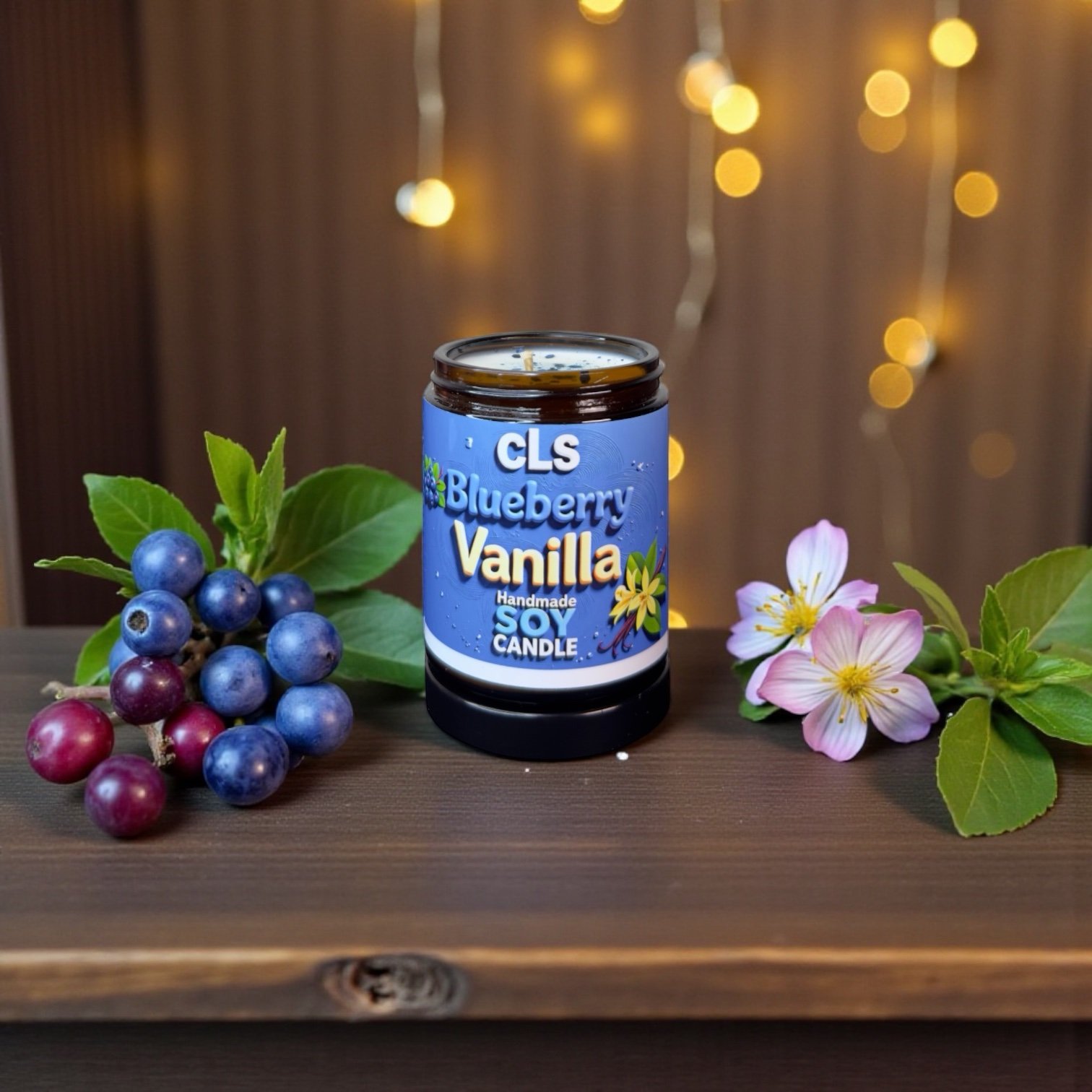 handmade cls candle 🕯️ blueberry vanilla (mini)🥰