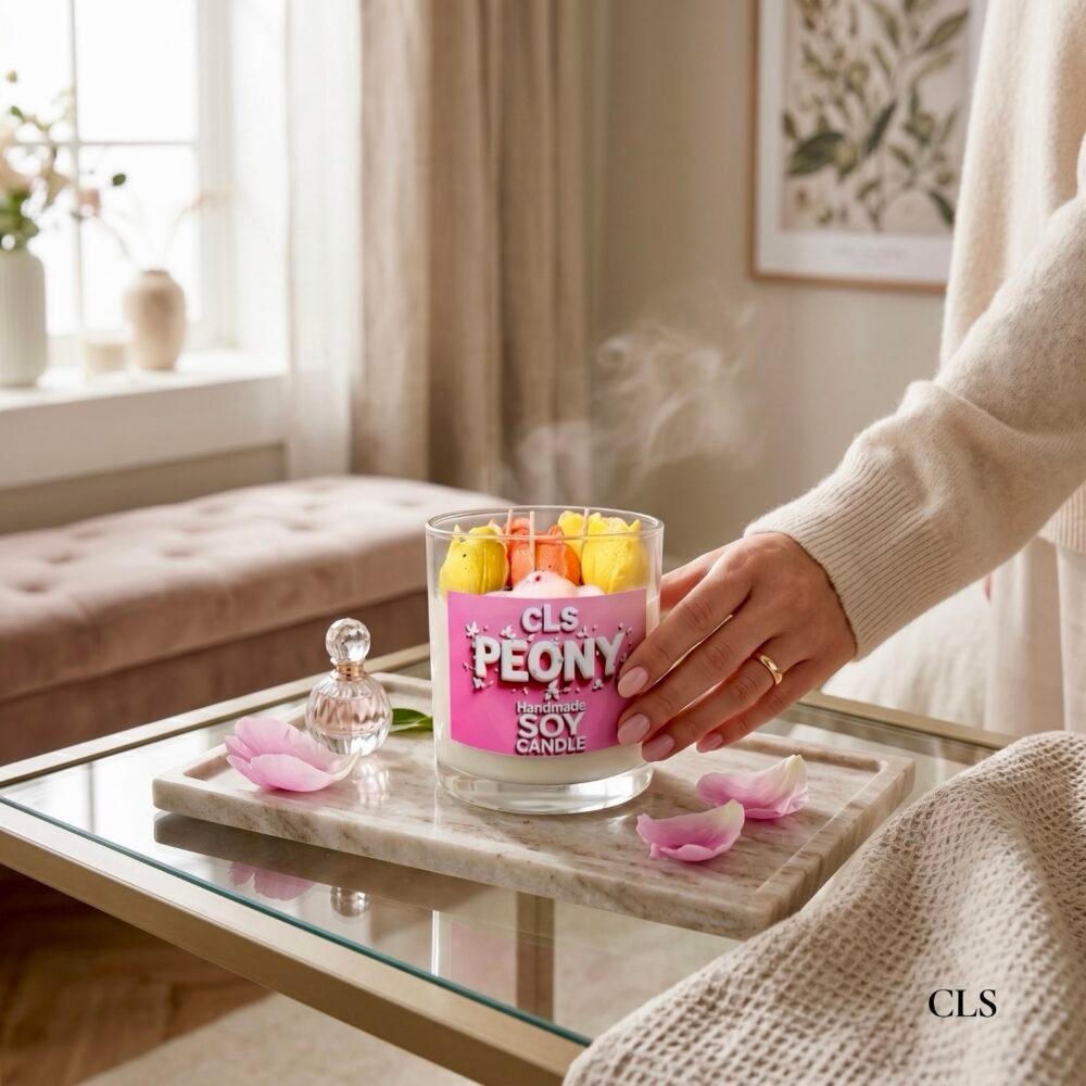 CLS Peony – Handgemaakte sojakaars Luxor Peony – XXL