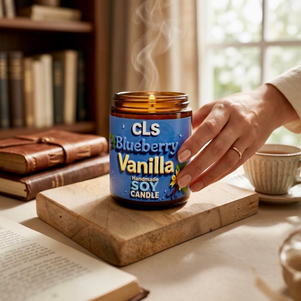 CLS Blueberry & Vanilla – Handgemaakte sojakaars