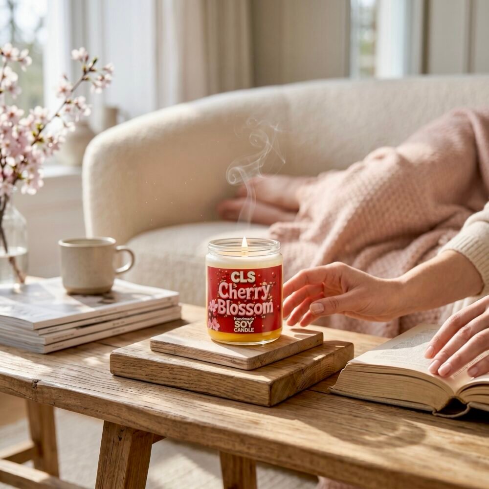CLS Cherry Blossom – Handgemaakte sojakaars