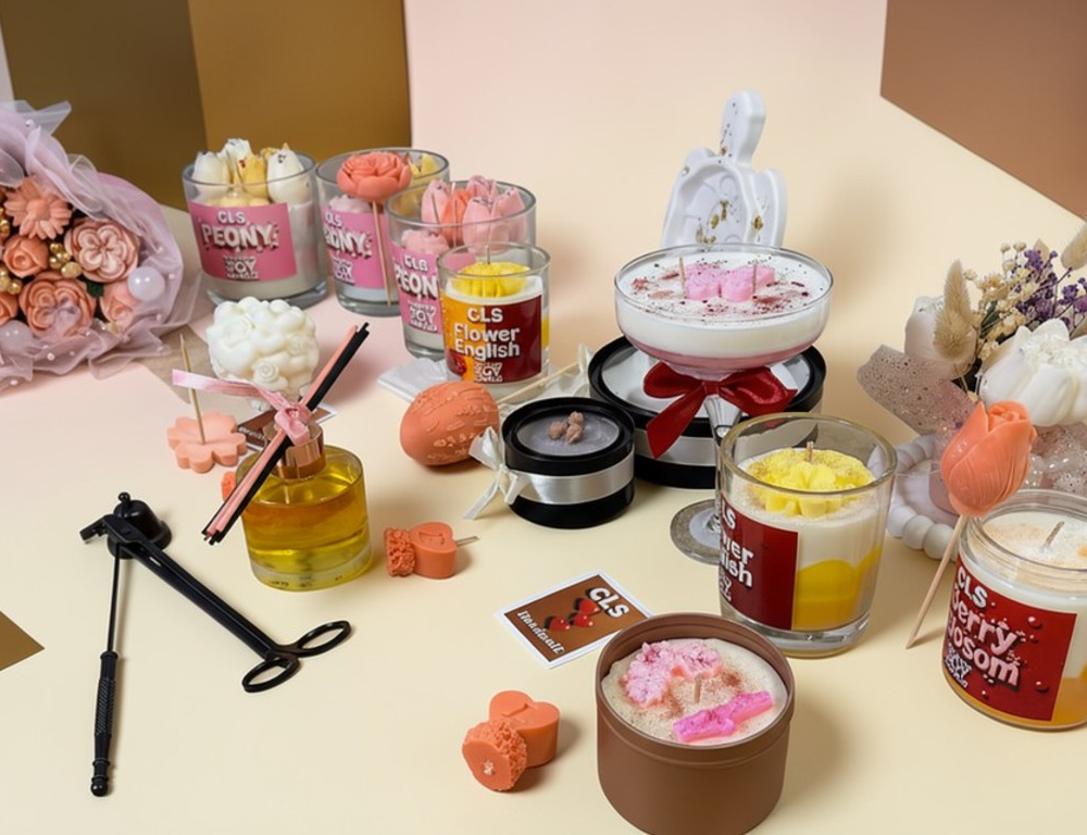 Natuurlijk geurende kaarsen