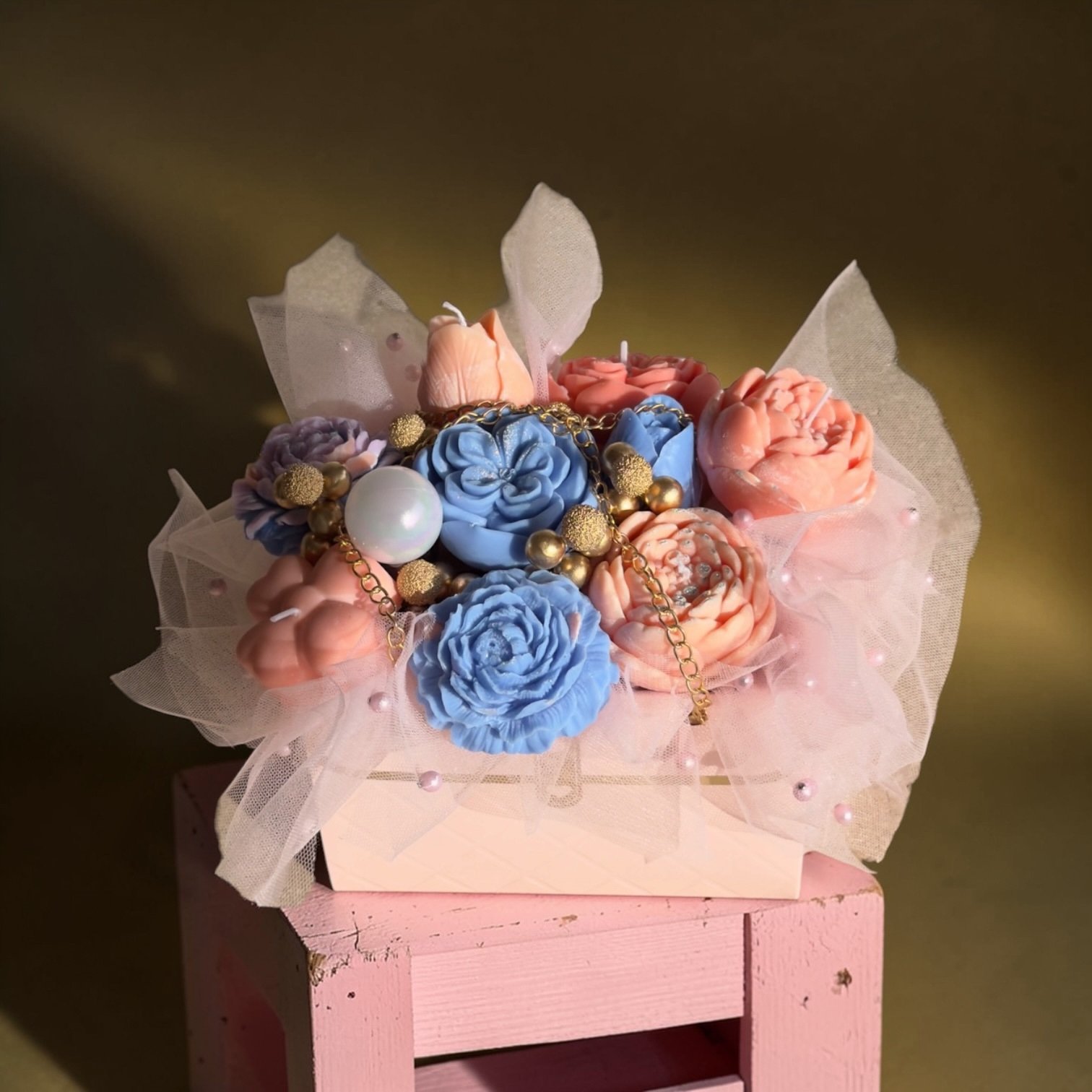 Luxe Bloemenboeket Kaars ✅ - Afbeelding 3