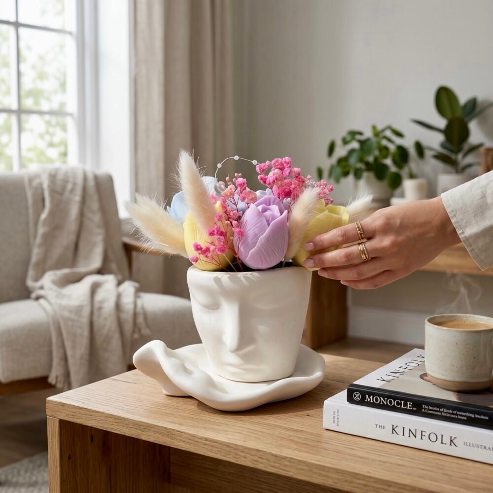 CLS Gezichtsvaasje met Wastulpen – Peony♥️